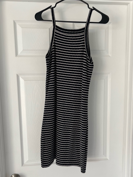 Vero Moda Dresses & Skirts - Vero Moda Black and White Striped Mini Tank Dress